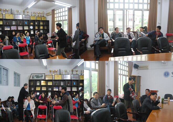 男教工向女教工节日致以节日的慰问